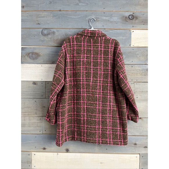 NWT Zara Women Plaid Coat Jacket Blazer - Picture 8 of 12